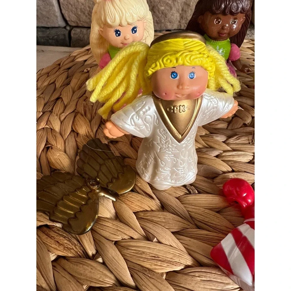 Vintage Cabbage Patch Kids PVC Mini Figures Lot 6 Dolls Angel Holiday